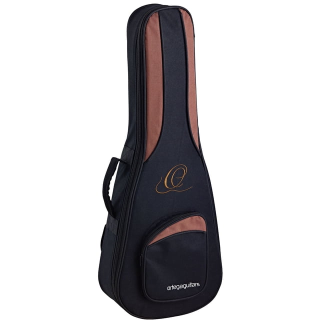 Ortega Guitars Baritone Ukulele Pro Deluxe Gig Bag-Extra Thick Padding-Black (OUGB-BS)