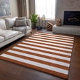thumbnail image 6 of Addison Rugs Mayfield Washable Transitional Stripes Paprika Rectangle Rug, 2'6" x 3'10", 6 of 6