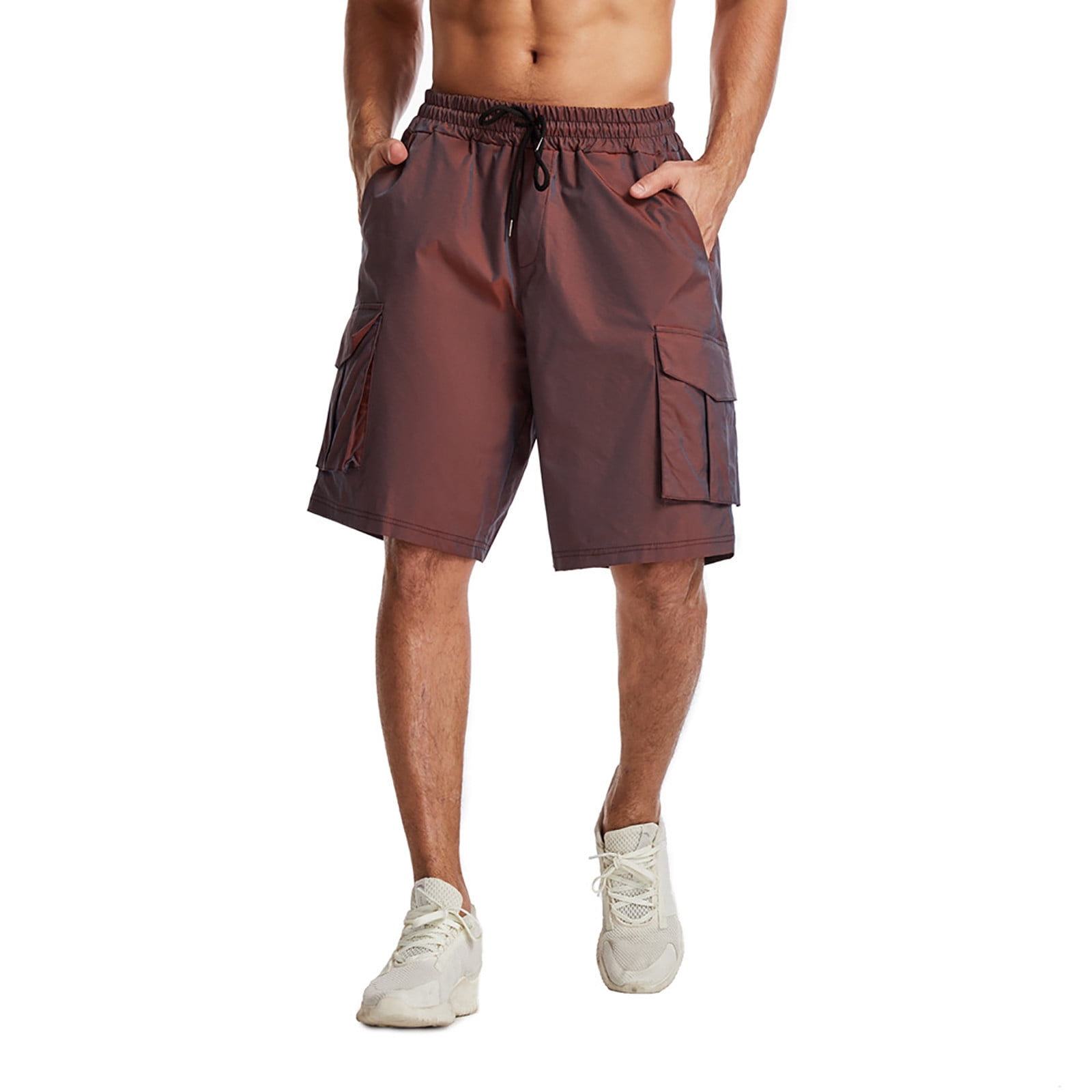 jsaierl Cargo Shorts for Men Plus Size Multi Pockets Shorts Work ...