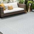 thumbnail image 6 of 8ft Round Water Resistant, Large Indoor Outdoor Rugs for Patios, Front Door Entry, Entryway, Deck, Porch, Balcony | Outside Area Rug for Patio | Gray, Moroccan | Size: 7'11'' Round, 6 of 6