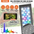 thumbnail image 2 of VEVOR Aquarium Light 36W Full Spectrum Fish Tank Light for 36"-42" Fish Tank, 2 of 9