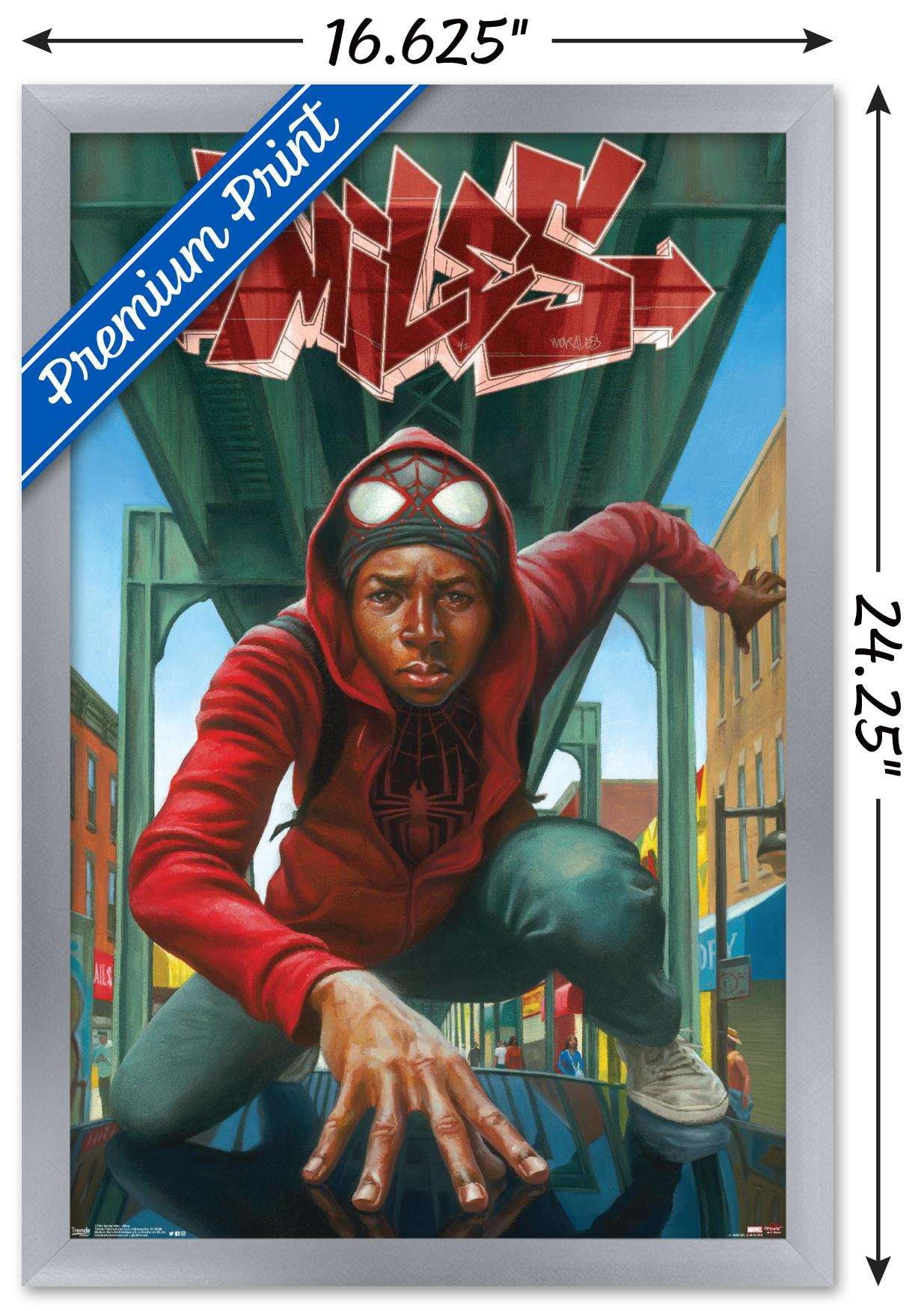Marvel Comics - Spider-Man - Miles Wall Poster, 14.725" x 22.375", Framed