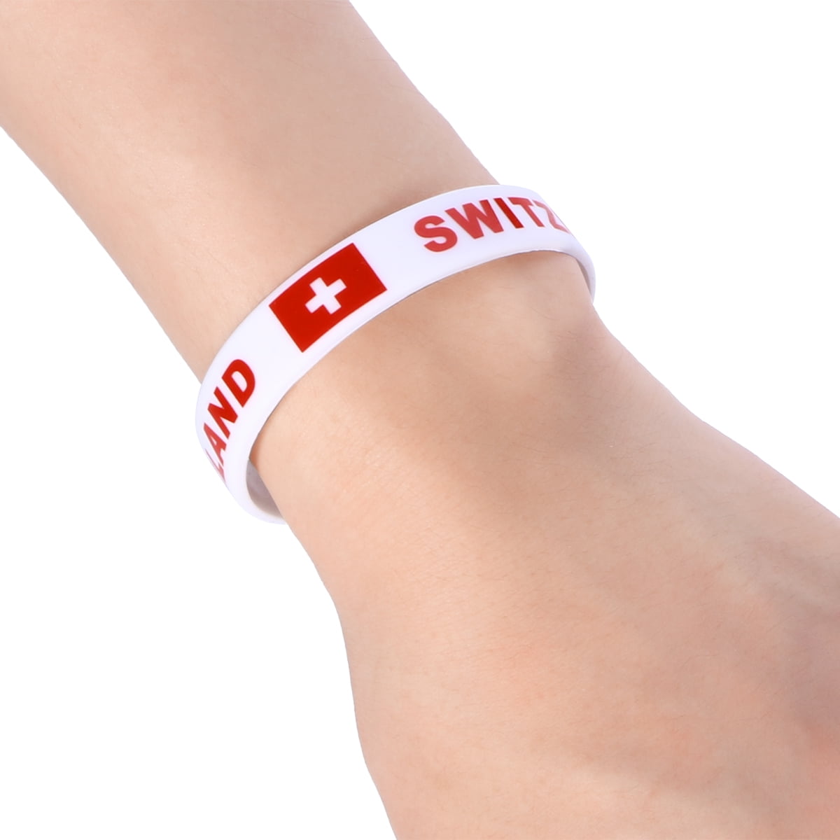 Milisten Soft Silicone Country Flag Wristband Comfortable Premium Band for Sports and Everyday Wear