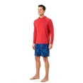 thumbnail image 2 of Chaps Mens Long Sleeve Graphic Rash Guard, Sizes S-3XL, 2 of 9
