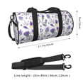 thumbnail image 5 of Sigee Lavender Bicycle Printed Multi-compartment Sports Gym Bag for Men and Women Large Capacity Travel Bag, Overnight Bag, 5 of 8