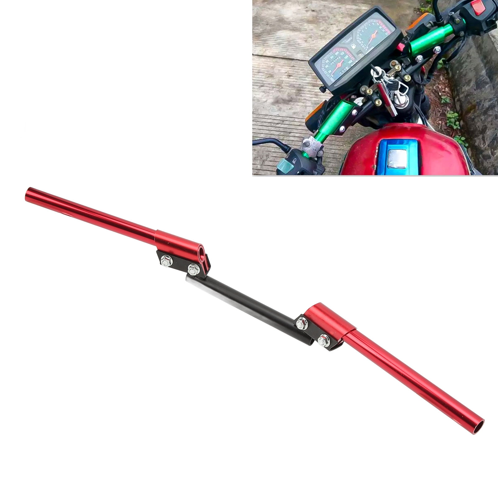 Sorven Scooter Handlebar Adjustable Motorcycle Handlebar, Wrist & Back Discomfort Relief with Fashionable Sports Style, 22mm Universal Handle Bar for , CNC Machined Metal, Comfortable Grip