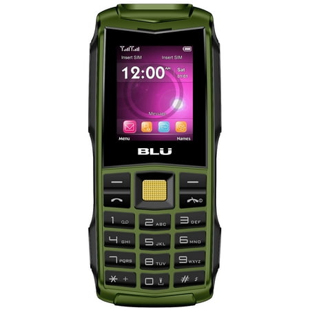 BLU Tank F010 32MB Unlocked GSM Dual-SIM Phone w/ Dual 1W Super Flashlight - Military