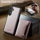 thumbnail image 2 of AutSpace Funda para Samsung Galaxy S26 5G, Bloqueo RFID, Cuero PU, Compatible con MagSafe, Billetera Desmontable 2 en 1 con Tarjetero, Soporte, Cubierta Protectora Magnética, Rosa, para Galaxy S26 (5, 2 of 9