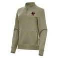thumbnail image 2 of Women's Antigua Heather Olive Boston College Eagles Crush Quarter-Zip Jacket, 2 of 3
