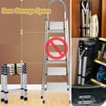 thumbnail image 6 of Bowoshen 5+6 Steps Aluminium Ladder 2 Ways Combination Folding with Handrail, 1.7M - 2.0M Telescopic Folding Steps Extension Ladder, 6 of 8