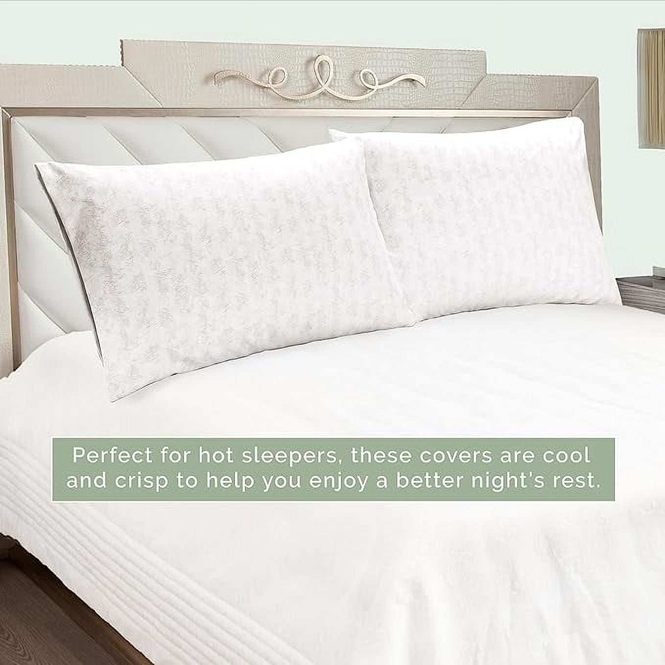 Elegant Comfort Set of 2 Sea Waves Print Pillowcases, 1500 Series Hotel Quality Microfiber, Soft and Smooth with Envelope Closure, King, Wave Beige