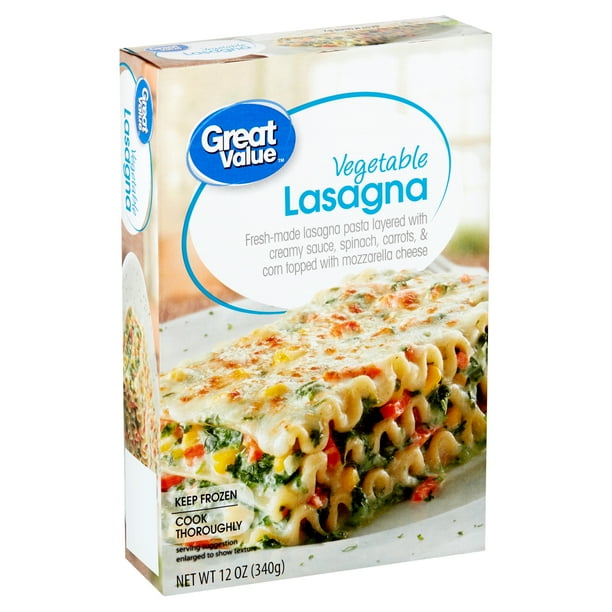 Great Value Vegetable Lasagna Pasta, 12 oz