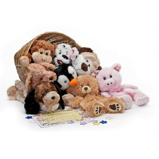 Make your own stuffed animal kits with no sewing required, Party Pack