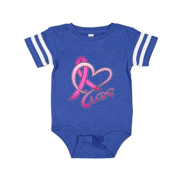 Inktastic Cure Breast Cancer Awareness Pink Ribbon Boys or Girls Baby Bodysuit