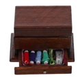 thumbnail image 1 of Vintage Dollhouse Furniture Sewing Box for Miniature Craft Projects, 1 of 5