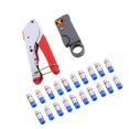 thumbnail image 4 of Juego De Herramientas Pelacables De Compresión, Engarzadora, Conector De Cable F, Coaxial RG6 RG59 Para Cine En Casa, CATV, Sistemas Satélites Y Aplicaciones De Seguridad,, 4 of 7