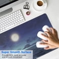 thumbnail image 4 of Epic Gaming with SciFi Space Moon Mouse Pad: Extended Large Size, Stitched Edges, Anti-Slip Base, Ideal Keyboard Desk Pad for Gamers & Home Office, 31.5x11.8 Inch, 4 of 7