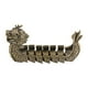 thumbnail image 1 of Adorno de barco dragón de latón Colección artesanal Figura de barco dragón Mascota de té 117 cm x 7 cm, 1 of 9