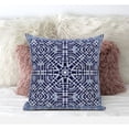 thumbnail image 3 of Amrita Sen Suede Indigo White Zippered Pillow With Insert CAPL456FSDS-ZP-20x20, 3 of 4