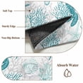thumbnail image 6 of 2.7'x5' Area Rugs, Turquoise Coastal Indoor Outdoor Area Rug for Living Room Bedroom, Sea Turtle Nautical Coral Summer Beach Washable Bathroom Rugs Kitchen Floor Carpet Mats Home Decor Aesthetic, 6 of 8