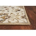 thumbnail image 7 of 5'x8' Champagne Beige Hand Tufted Traditional Floral Indoor Area Rug, 7 of 7