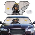thumbnail image 4 of Goofa Dachshund Sitting in Bathtub Printed Car Windshield Sunshade,Foldable Reflective Sun Visor,UV Protection Heat Blocker Sunshade,Car Cooling Accessory-, 4 of 7