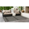 thumbnail image 4 of Jill Zarin Outdoor Collection Area Rug - Turks and Caicos (9' x 12' Rectangle Charcoal Gray/Ivory), 4 of 4