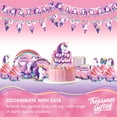 thumbnail image 5 of Unicorn Birthday Banner Pennant 1 Pack - Rainbow Unicorn Party Supplies, 5 of 6