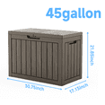 thumbnail image 5 of Chiccushion 45 Gallon Outdoor Patio Box Deck Solid Structure Practical Storage Cabinet for Courtyard Pool Area, Beige Brown, 5 of 5