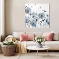thumbnail image 5 of Blue Teal Dandelion Wall Art Painting on Canvas, Dragonfly Modern Art Watercolor Canvas Art Home Prints Wall Art Framed Modern Artwork for Living Room Bedroom Wall Decor 12x12in, 5 of 9