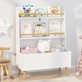 thumbnail image 2 of Bianlte Kids Bookshelf,Toy Storage Cabinet,White Bookcase, Toy Chest for Bedroom Living Room, 2 of 6