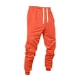 thumbnail image 2 of CCRFTGI Men's Joggers with Pockets Athletic Workout Pants Sweatpants for Men Running Hiking Saffron XL, 2 of 6