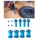 thumbnail image 5 of 4 Uds. Adaptador de Transmisión de Cubos Hexagonales de Rueda de 20mm-accesorios con Tornillos de Fijación-aleación de Aluminio-adaptador Hexagonal Ex Azul Sunnimix Adaptador hexagonal para cubo de rueda, 5 of 8