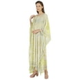 thumbnail image 3 of Moomaya Women's Sexy Swimsuit Cover Up Caftan Kimono Sleeve Beachwear Sheer Kaftan, 3 of 7