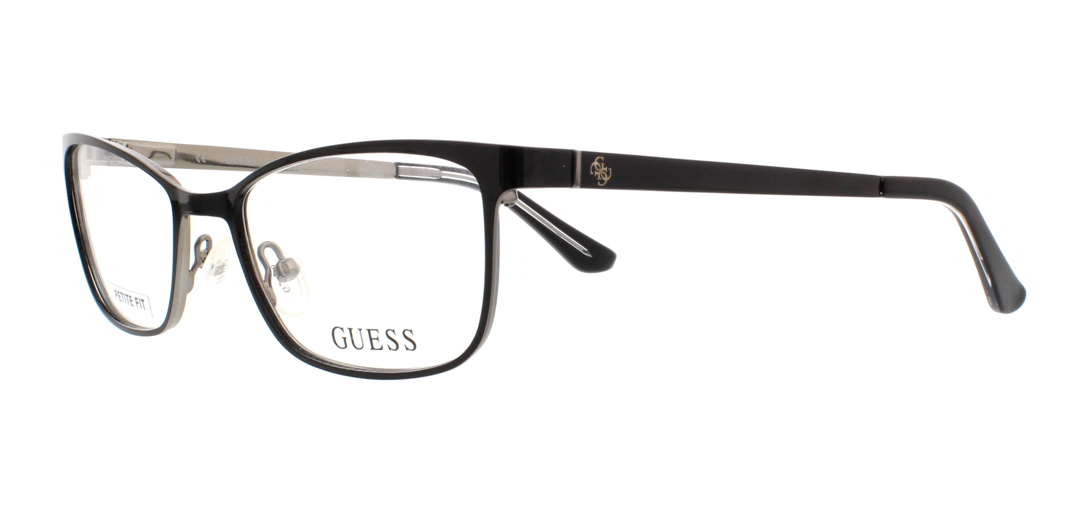 GUESS Eyeglasses GU2516 001 Shiny Black 49MM