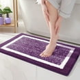 thumbnail image 1 of Bath Mat Non Slip Small Dark Gray Absorbent Soft Microfiber Rug for Bathroom, Washable, 16x24 Carpet for Shower and Vanity, 1 of 6