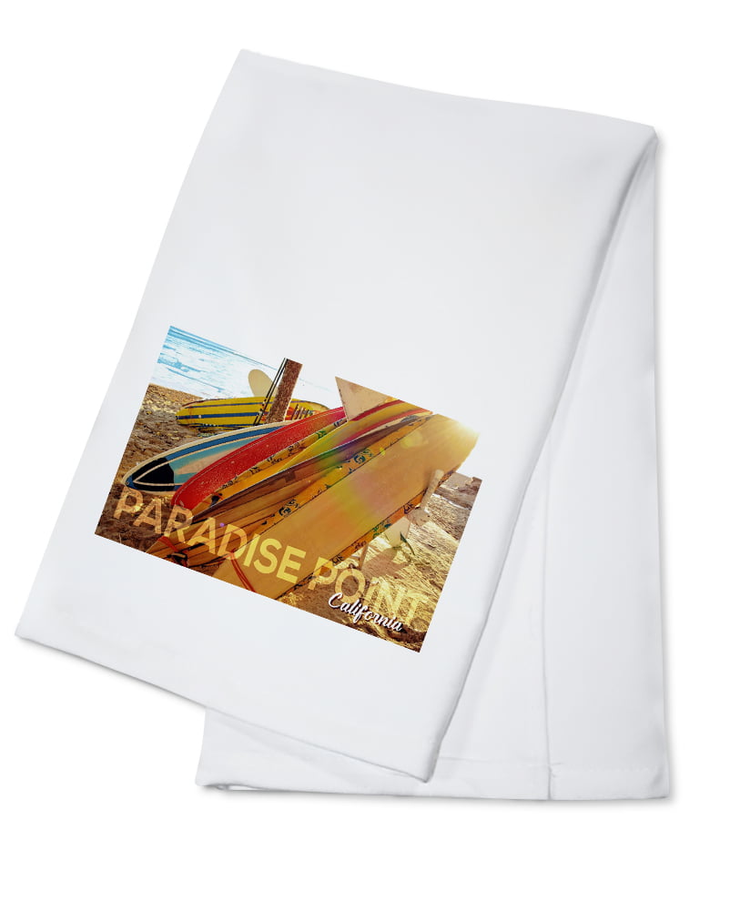 VTG Style SAN DIEGO Surf Board Souvenir KITCHEN Dish Tea Hand Towel Travel Beach 