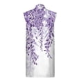 thumbnail image 5 of Turn Heads and Steal Hearts with This Stunning Floral Print Top Layer! HIMIWAY Cardigan for Women Women's Daily Casual Cardigan Vest Cloak Jacket Long Coat Vest Cardigan Purple XXL, 5 of 5