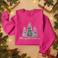 thumbnail image 2 of Christmas T-Shirts And Sweatshirts, Women'S Sweatshirts, Long-Sleeved Pullover Sweatshirts, Women'S Long-Sleeved Tops, Fashion Print Design, Comfortable Wear,Hot Pink,2XL, 2 of 5