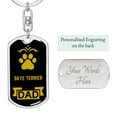 thumbnail image 2 of Skye Terrier Keychain Stainless Steel or 18k Gold, 2 of 10