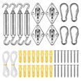 thumbnail image 1 of Kit de Voile d'Ombrage 42 Pcs en Acier Inoxydable Compatible avec Rectangle Carré, 1 of 5