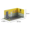 thumbnail image 4 of 1:32 Parking Lot Model Car Diecast Garage for Mini Scale Car Parking Diorama Collection Background 32068 Yellow, 4 of 4
