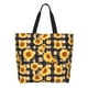 thumbnail image 1 of Disketp Vintage Black White Plaid Sunflowe Bolsa Tote Estampada para Mujer, Bolso de Hombro y de Mano para Compras y Viajes, 1 of 8