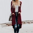 thumbnail image 2 of Women‘s Long Cardigans Button Down Cardigan Open Front Knit Loose Cardigans with Pockets, 2 of 10