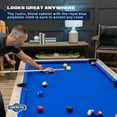 thumbnail image 4 of American Legend Kirkwood 84” Billiard Table with Rustic Blond Finish, K-Shaped Legs and Royal Blue Cloth, 4 of 20