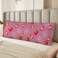 thumbnail image 2 of Naloa Cute Strawberry Body Pillow Cover, Pillowcases with Hidden Zipper Breathable Long Pillow Case (Pillows are not included,20x54 inch), 2 of 7