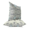 thumbnail image 4 of Elegant Twirls Indoor/Outdoor Pillow with Removable Cover in Gray 18x18, 4 of 5