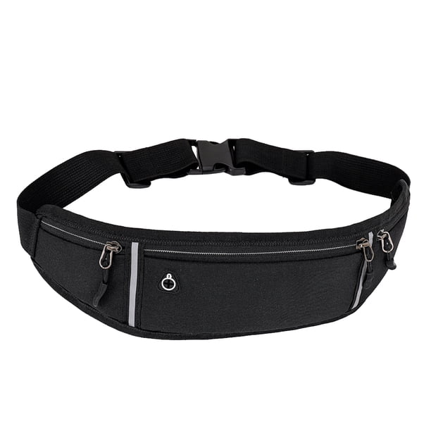 Riñonera Deportiva Kuymtek Mini Invisible para Hombre Y Mujer Negro