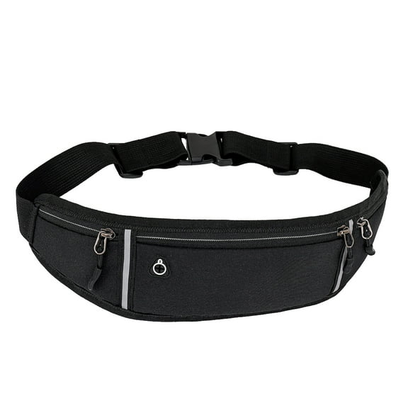 Yucurem Mini Waist Belt Bag Pack for Men Women, Splash Proof Running Phone Holder, Outdoor Sports Gym Pack (Black)