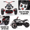 thumbnail image 4 of Royalbelle White 12V Electric Ride on Truck Car Remote Control, 7MPH, 2x55W Motor, 4 of 7